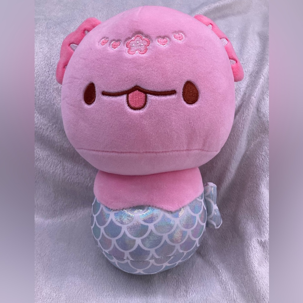 8” Mewaii Pink Axolotl Mermaid Squishy Plush